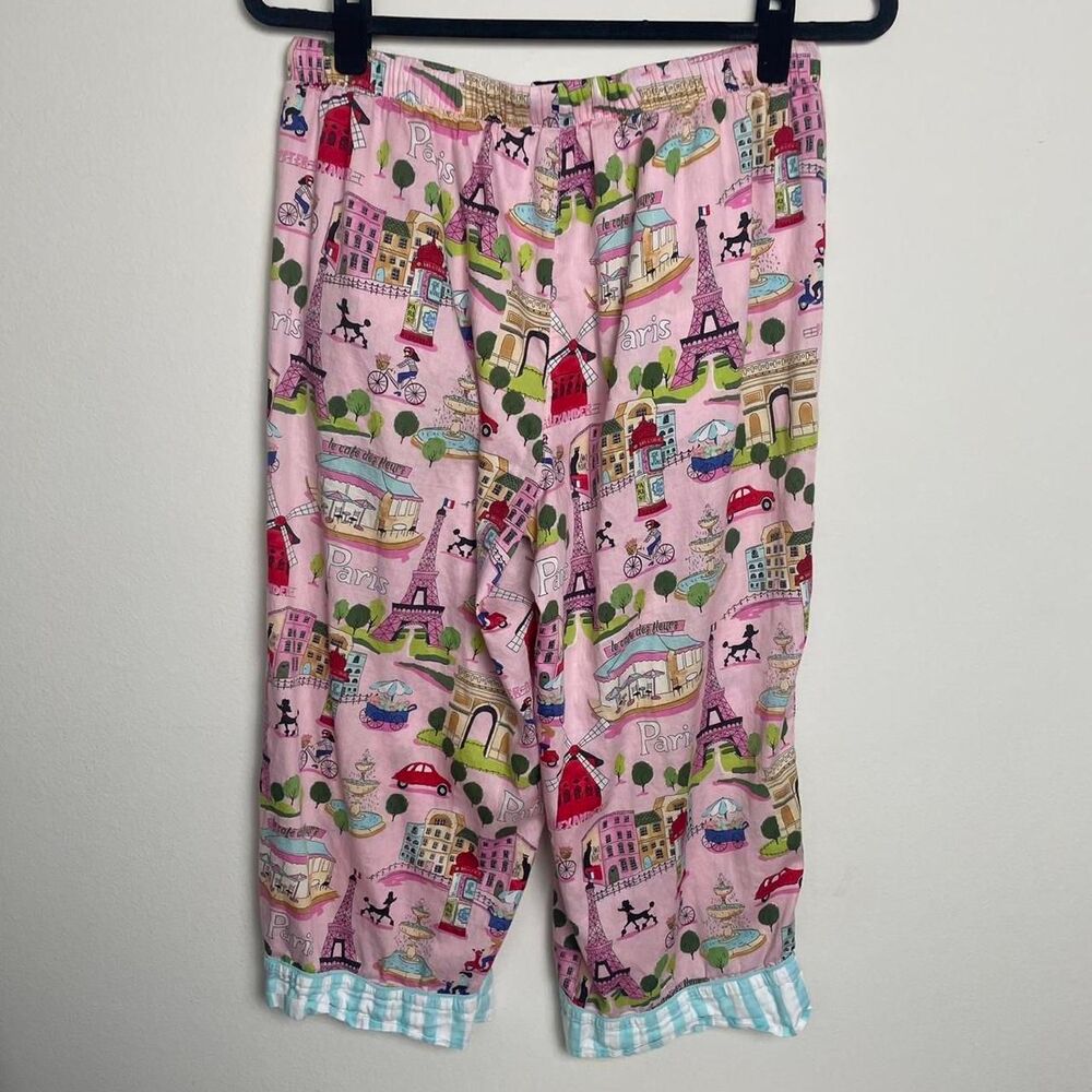 Peter Alexander Pink Paris Cotton Pajama Pants Size Medium - Picture 2 of 8